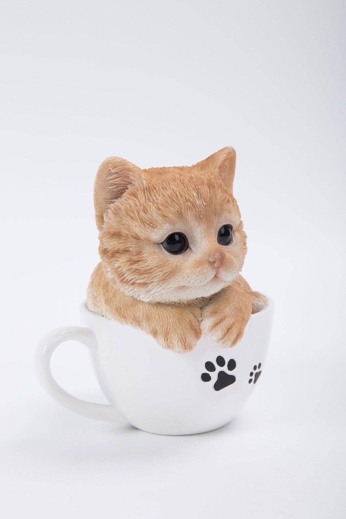 Pet Pals: Teacup Kitten Orange Tabby Statue