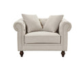 Thomas Beige Chesterfield Chair
