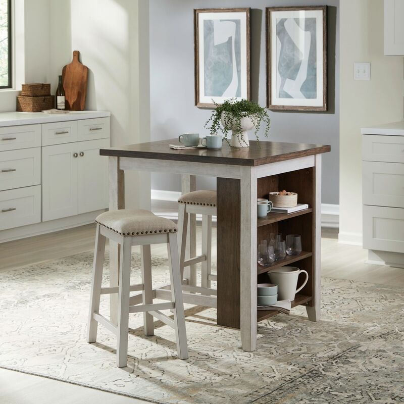 942 TWO TONE DINING SET