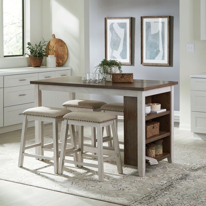 942 TWO TONE DINING SET