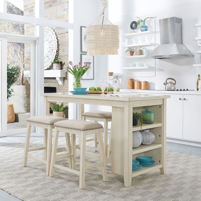 942 WHITE DINING SET