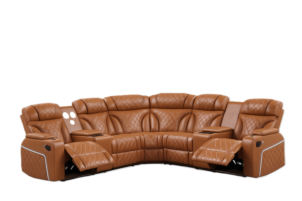 STERLING SECTIONAL BROWN