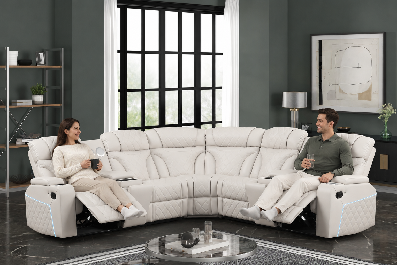 STERLING SECTIONAL SAND