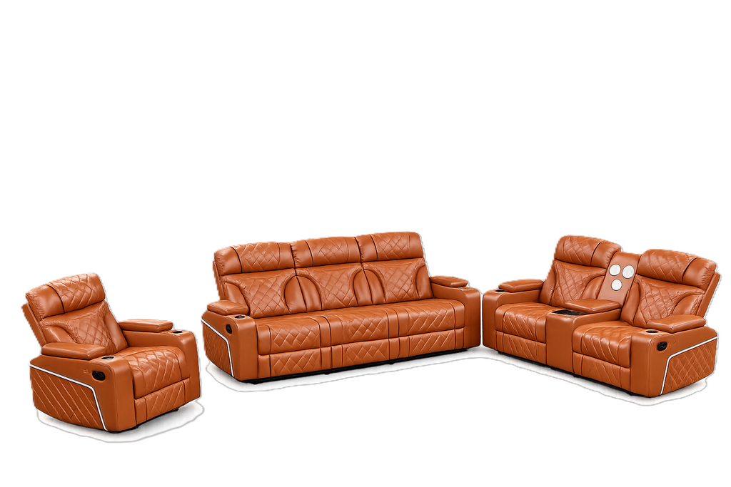STERLING BROWN SOFA AND LOVESEAT