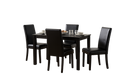 D700 BLACK - TABLE + 4 CHAIRS