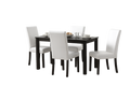 D700 WHITE - TABLE + 4 CHAIRS