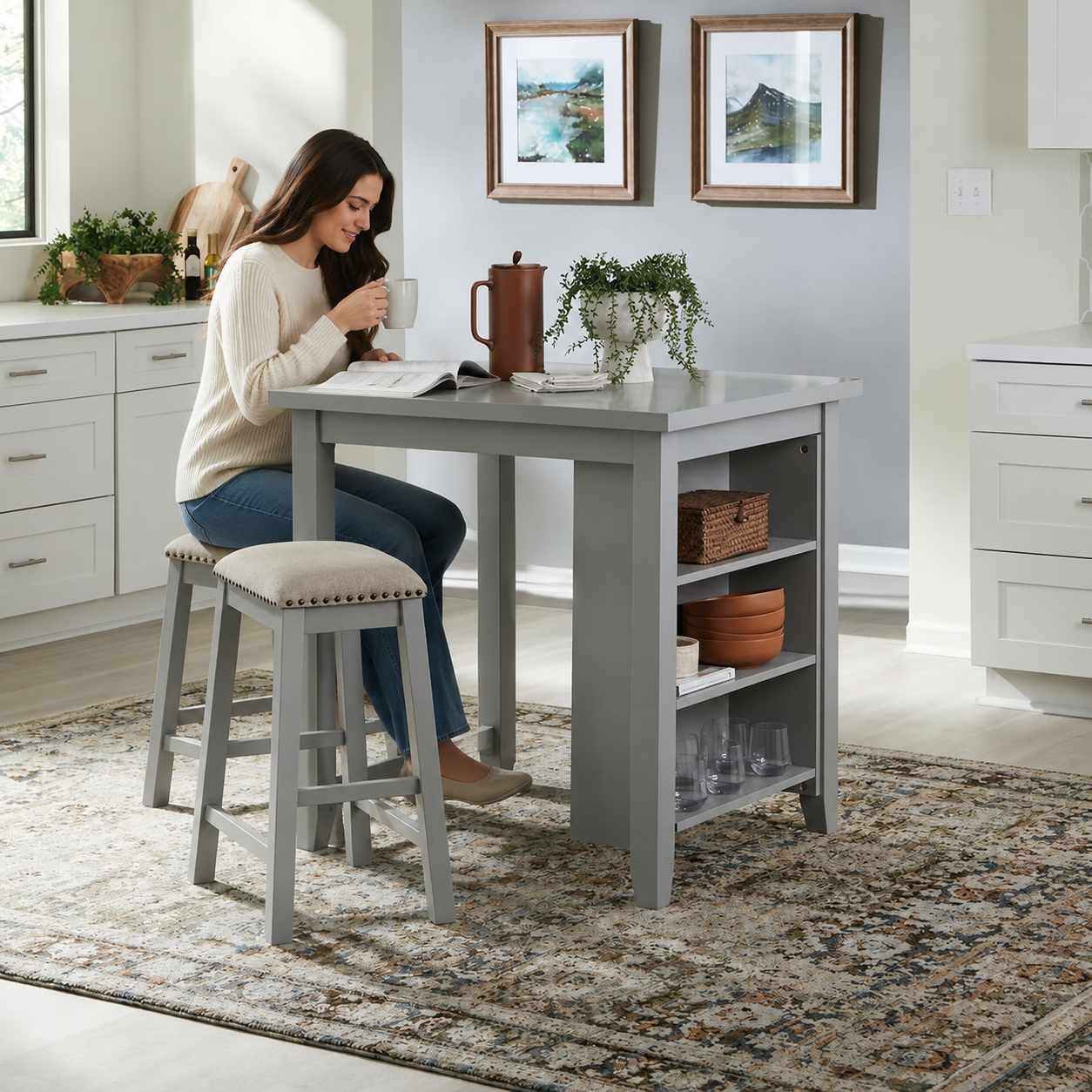 942 GREY DINING SET