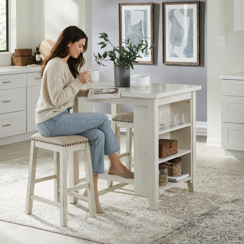 942 WHITE DINING SET