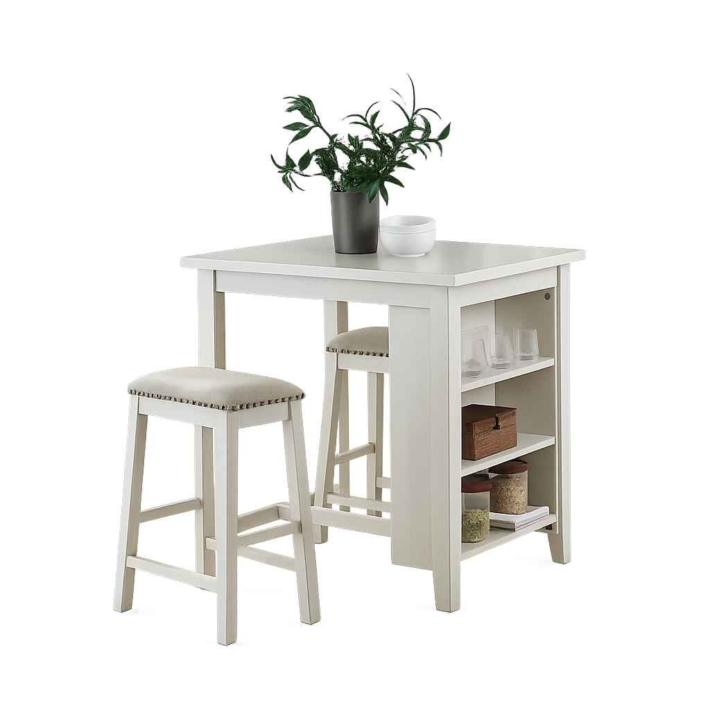 942 WHITE DINING SET
