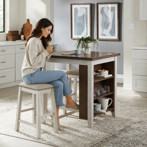 942 TWO TONE DINING SET