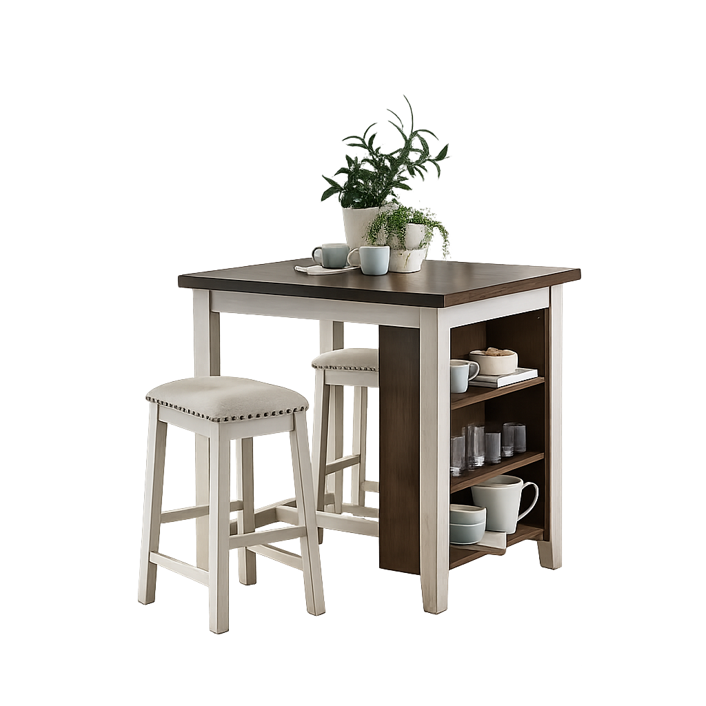 942 TWO TONE DINING SET