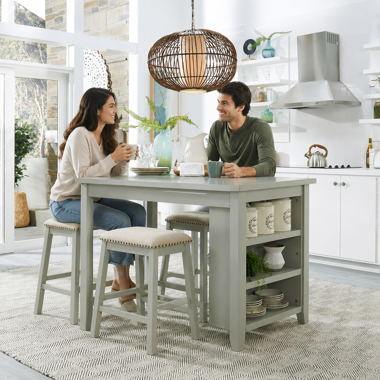 942 GREY DINING SET