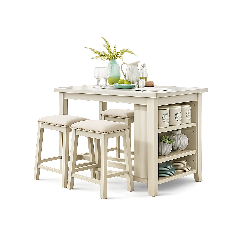 942 WHITE DINING SET
