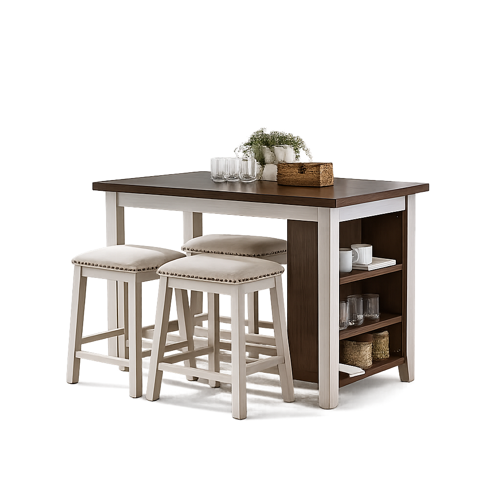 942 TWO TONE DINING SET