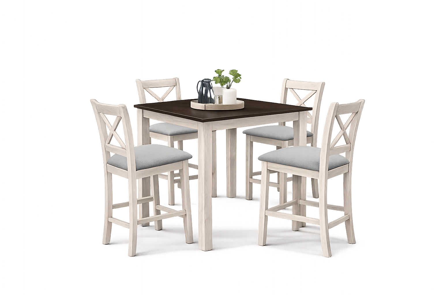 TAHOE ANTIQUE WHITE DINING SET