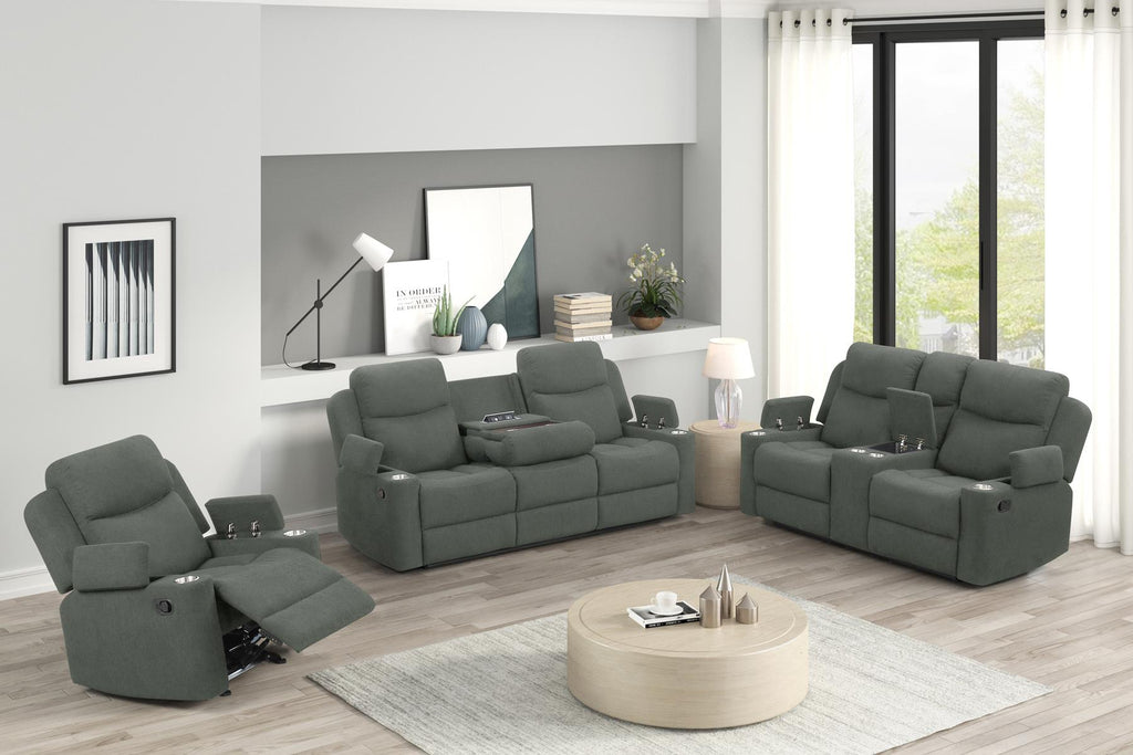 DAKOTA EARTH GREEN SOFA AND LOVESEAT