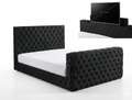 Lift tv bed frame black