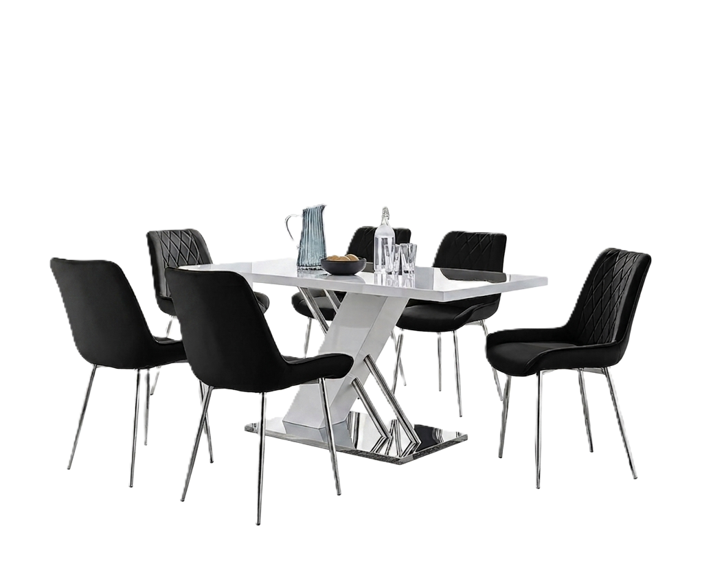 NEPTUNE 7PC DINING SET BLACK