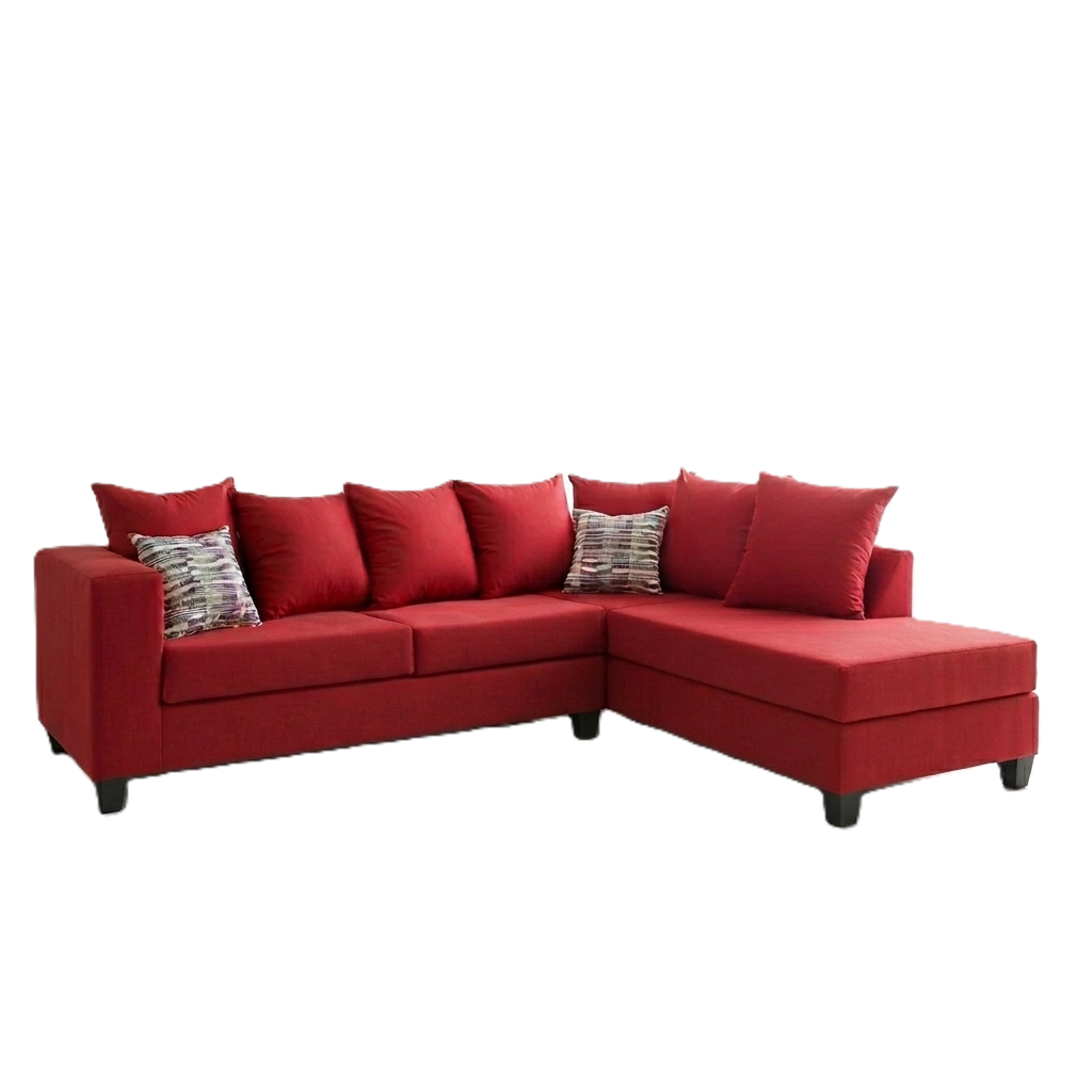 Sectional style red