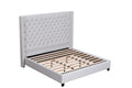 HUGH KING LINEN UPHOLSTERED PLATFORM BED