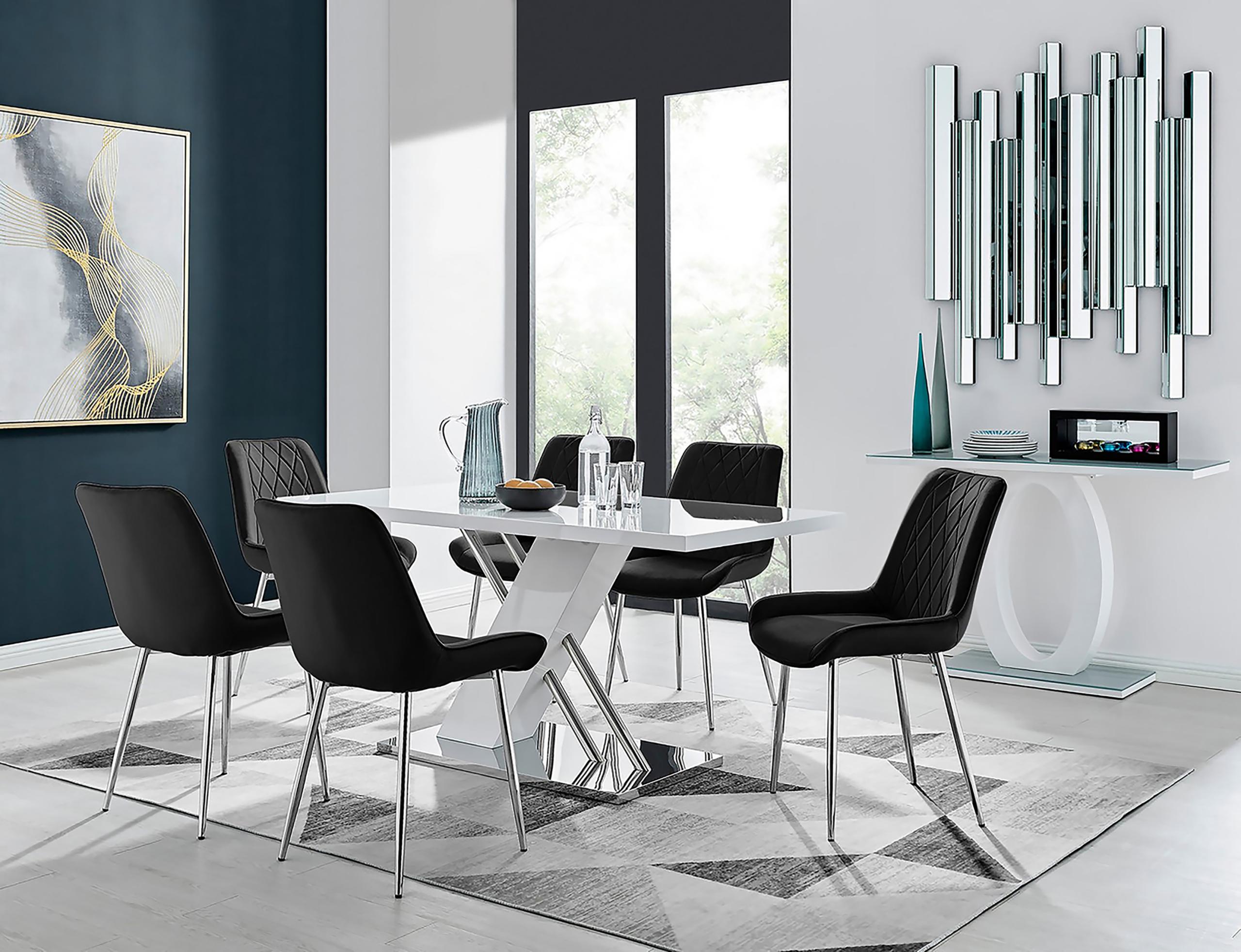 NEPTUNE 7PC DINING SET BLACK
