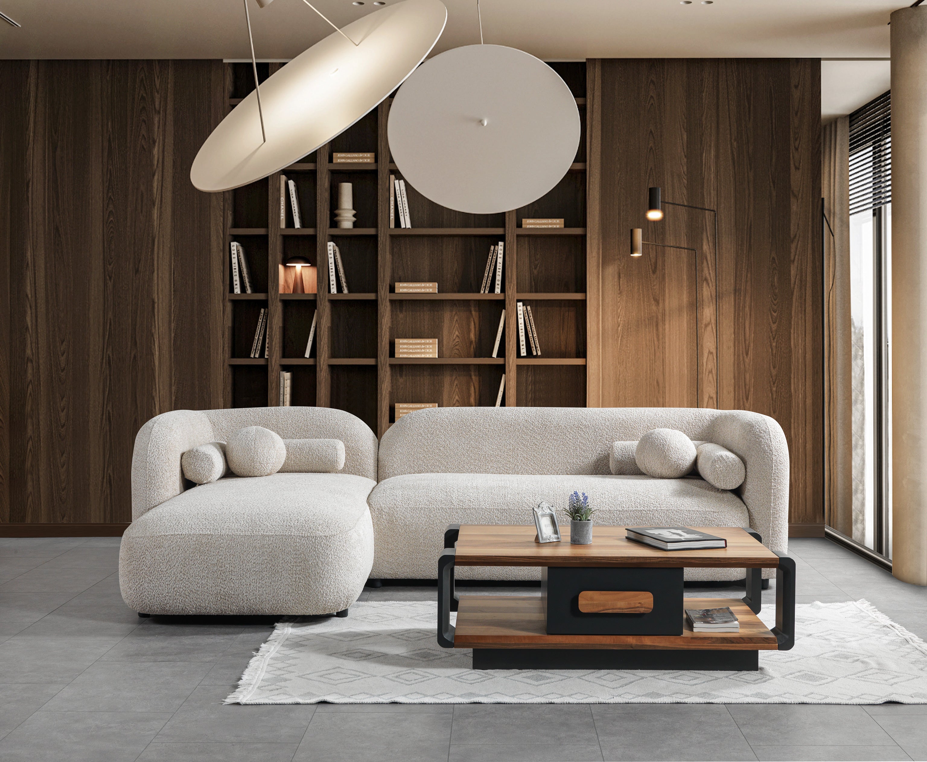 Sand Boucle LAF 110" Sectional