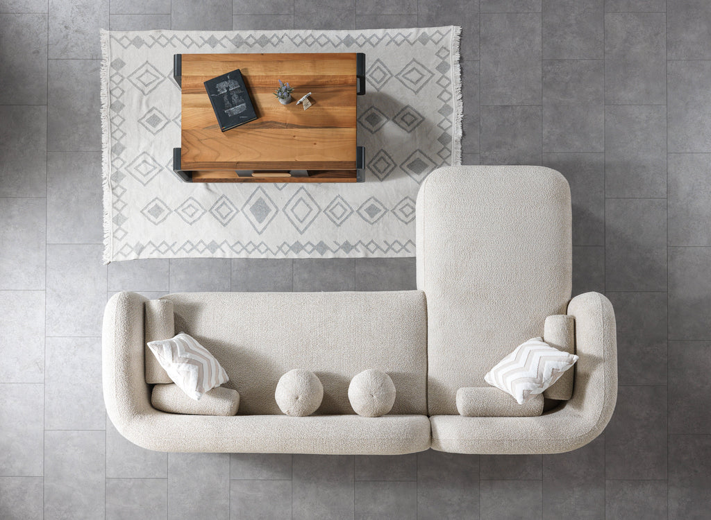 Sand Boucle LAF 110" Sectional