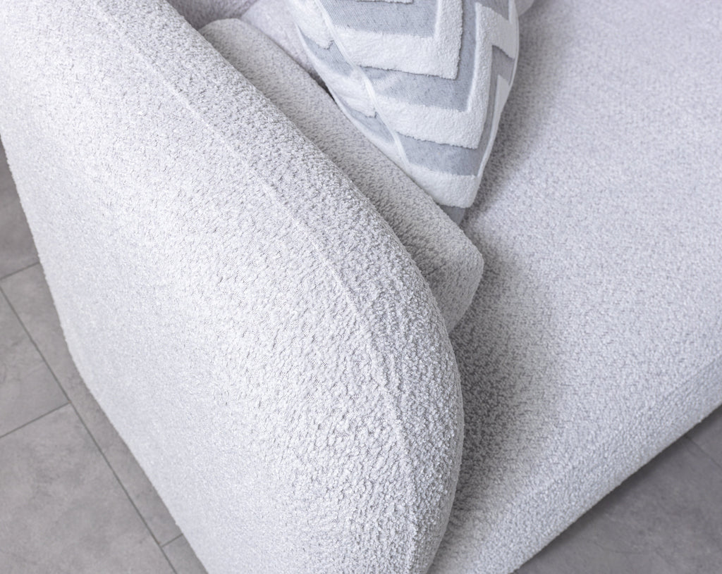 Gray Boucle RAF 110" Sectional