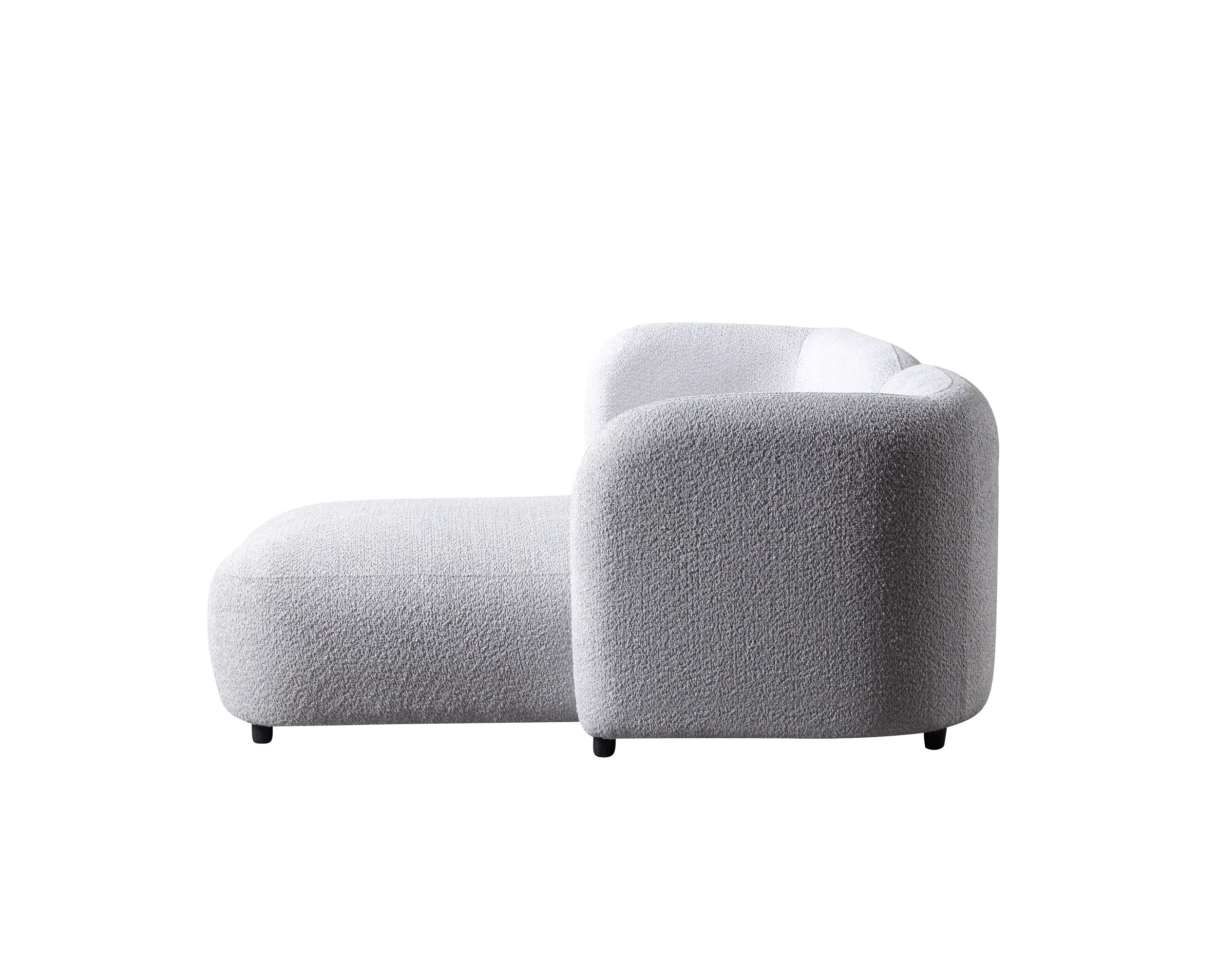 Gray Boucle RAF 110" Sectional
