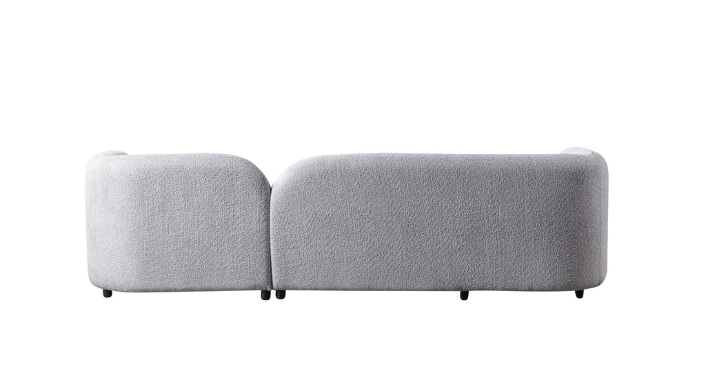 Gray Boucle RAF 110" Sectional