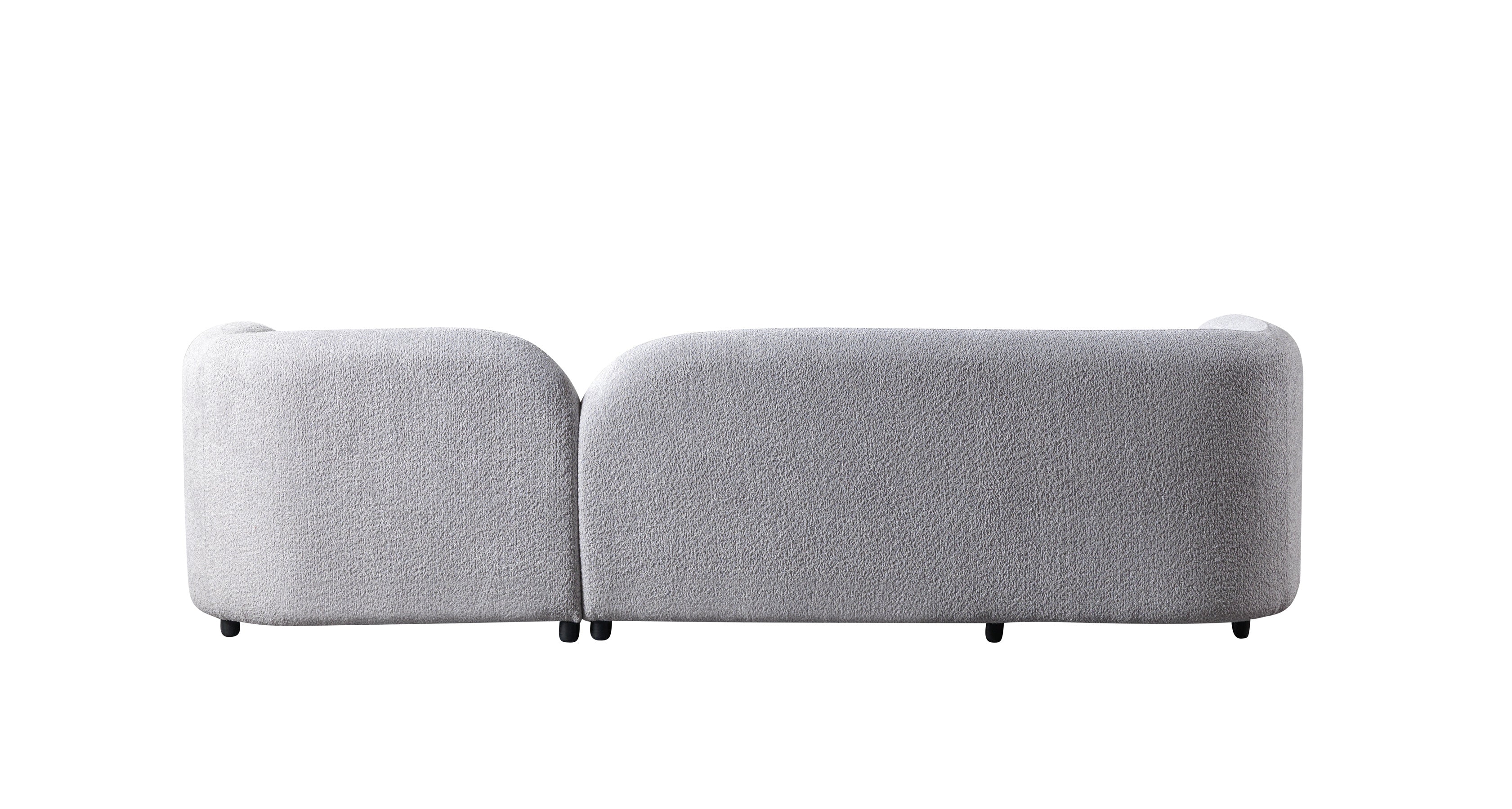 Gray Boucle RAF 110" Sectional