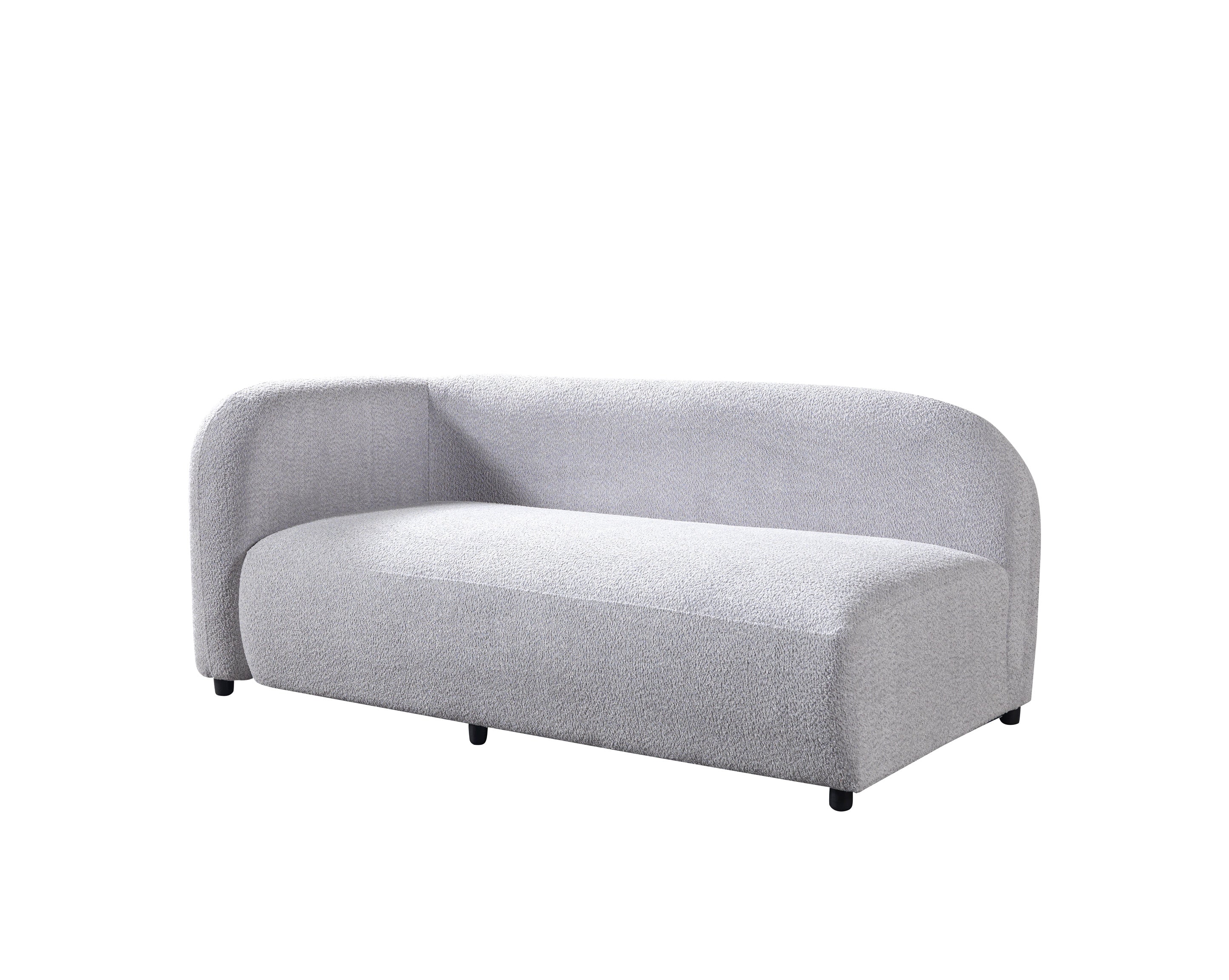 Gray Boucle RAF 110" Sectional