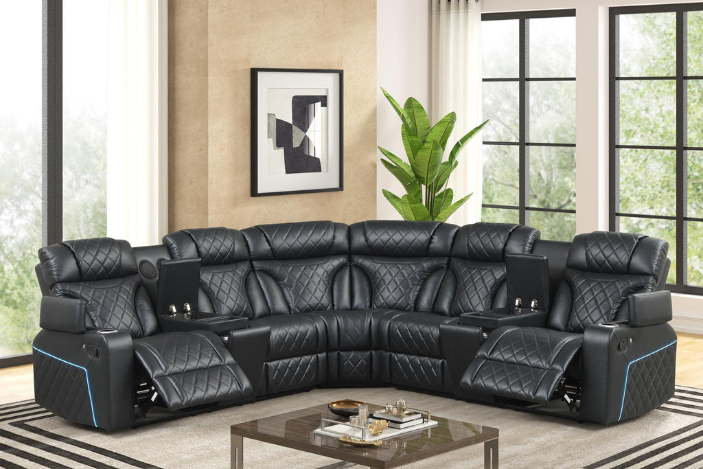 STERLING SECTIONAL BLACK