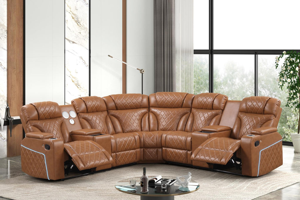 STERLING SECTIONAL BROWN