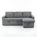 Gray Convertible Sectional Sofa Bed