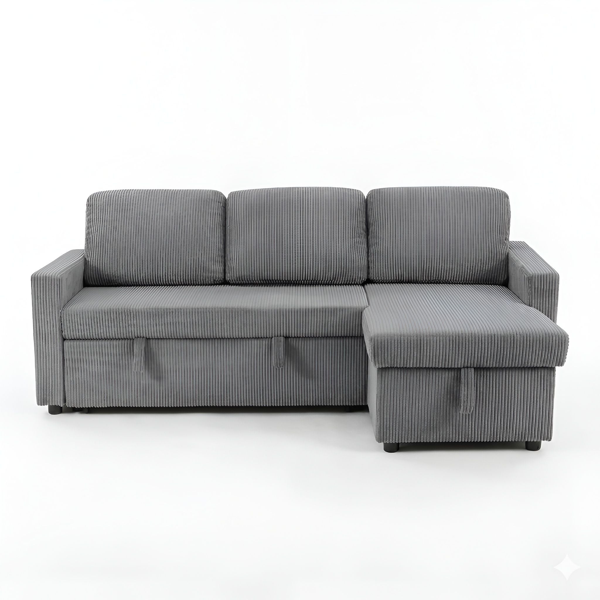 Gray Convertible Sectional Sofa Bed
