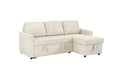 Tommy Beige Convertible Sectional Sofa Bed